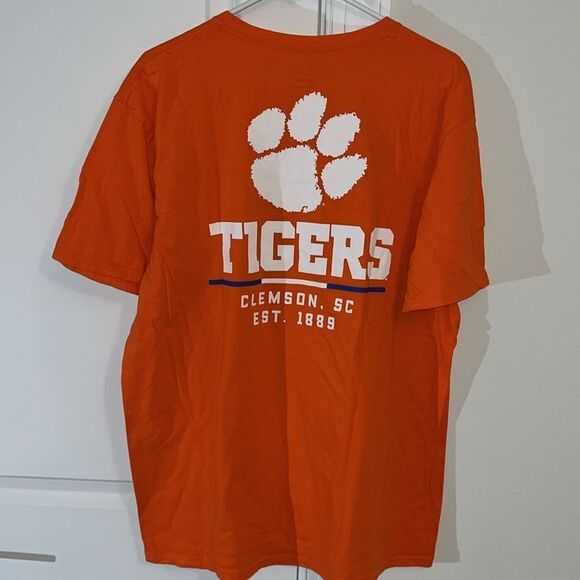 Orange Clemson Tigers mens Big paw back t shirt XL Death Valley South Carolina - Picture 3 of 3